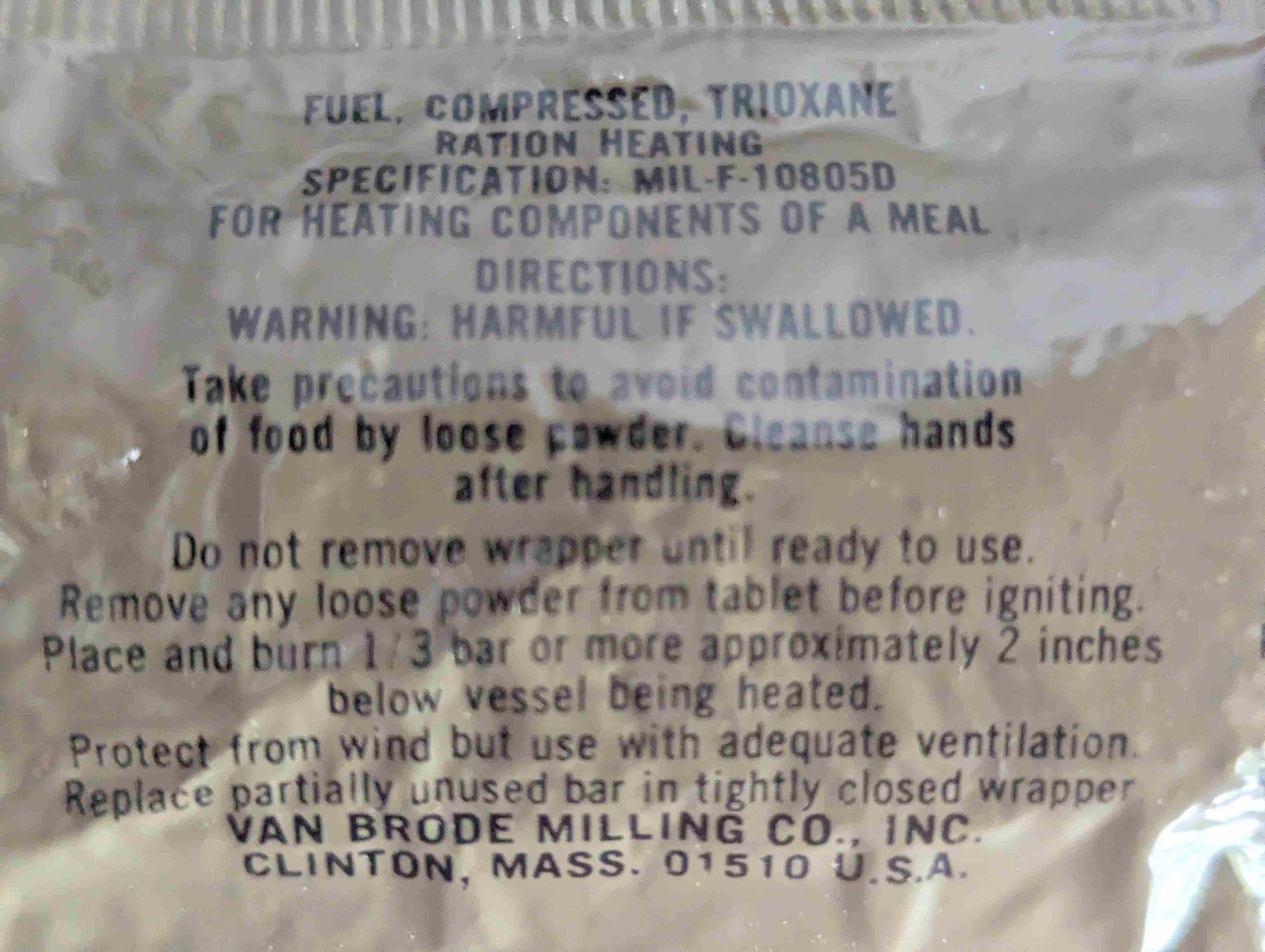 Trioxane Fuel